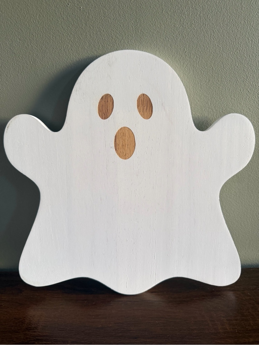 Target Bullseye Playground Halloween White Wooden Ghost Wall Decor